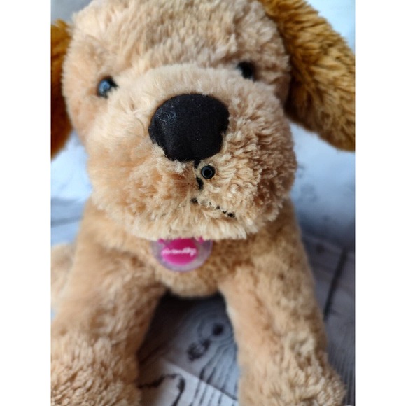 Nintendogs Labrador Golden Retriever Plush Stuffed Toy Nintendo 12 Inches Works - Picture 2 of 11